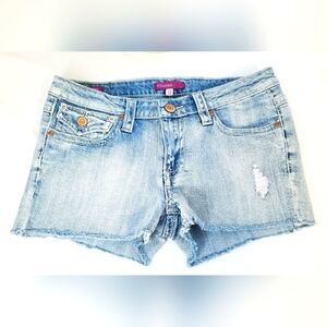 Vigoss Distressed Frayed Hem Shorts